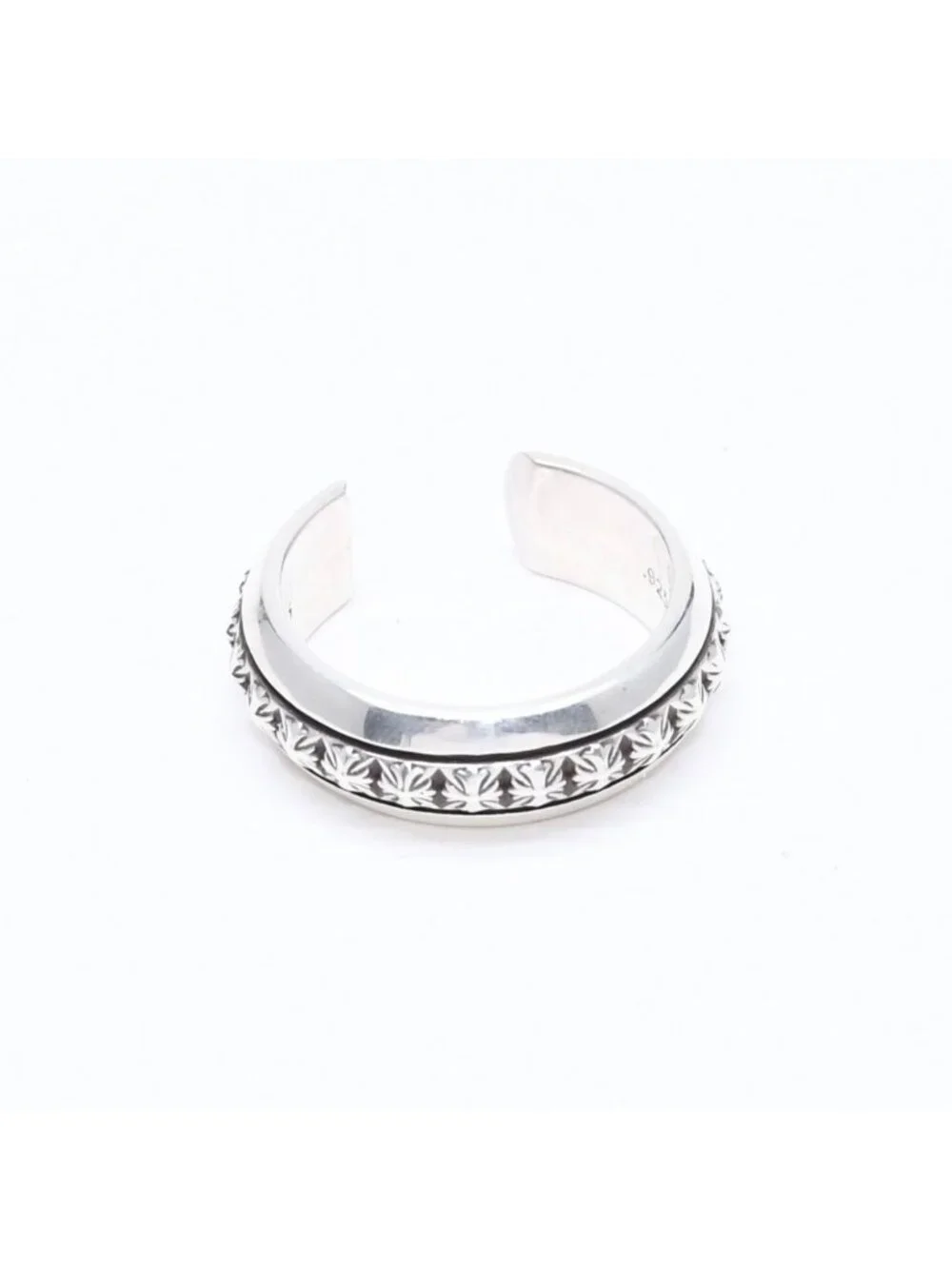 Chrome Hearts CH Plus Pyramid Open Band CH Ring
